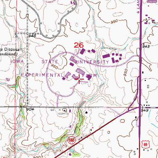 Topographic Map of Des Moines Area Community College - Ankeny Campus, IA
