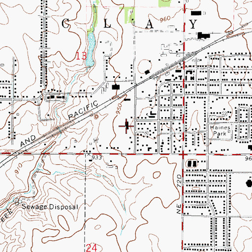 Topographic Map of Altoona United Methodist Church, IA