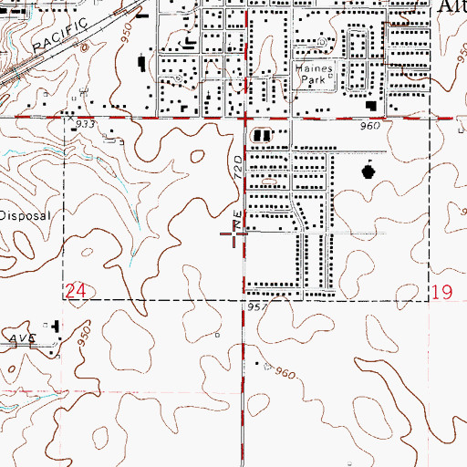 Topographic Map of Saints John and Paul Catholic Church, IA