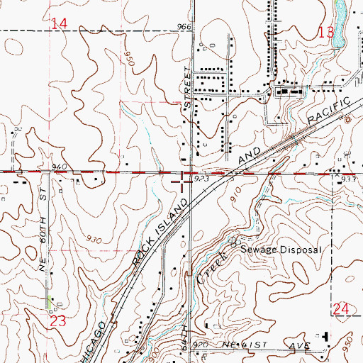 Topographic Map of Adventure-Life Reformed Church, IA