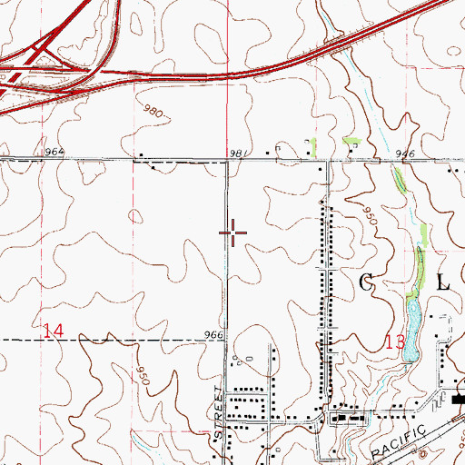 Topographic Map of Village Park, IA