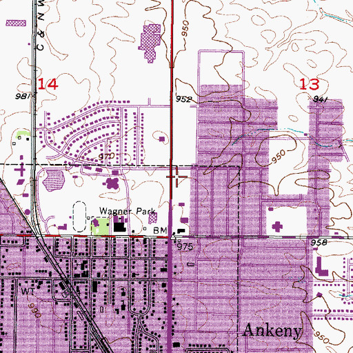 Topographic Map of Iowa Orthopaedic Center, IA