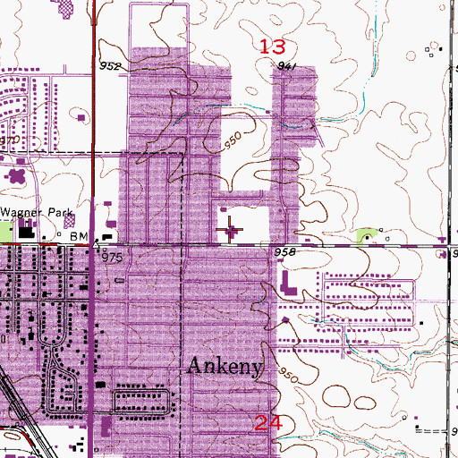Topographic Map of Our Lady's Immaculate Heart Church, IA