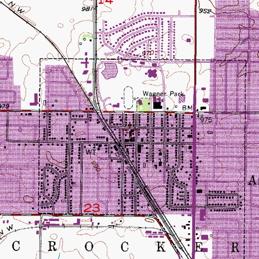 Topographic Map of Ankeny First United Methodist Church, IA