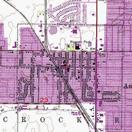 Topographic Map of Mount Zion Baptist Church, IA
