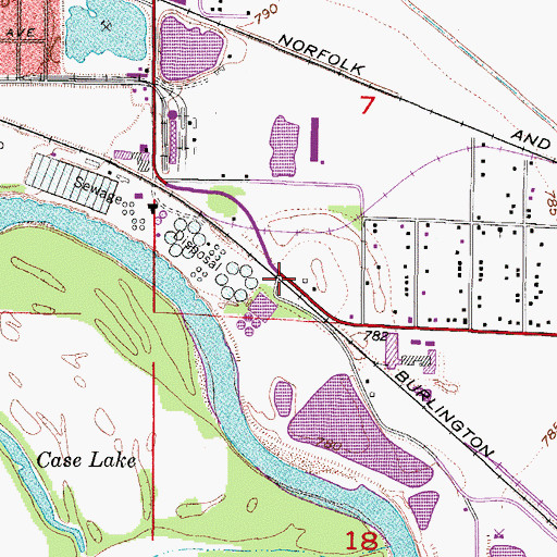 Topographic Map of East Des Moines Post Office (historical), IA
