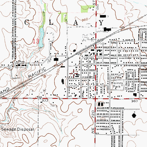 Topographic Map of Altoona Elementary School, IA