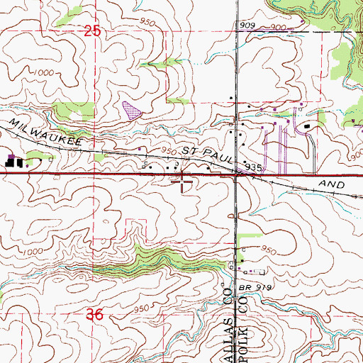Topographic Map of Heartland Presbyterian Church, IA