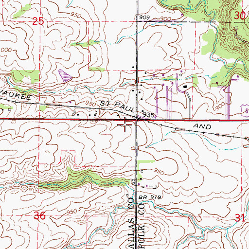 Topographic Map of Shepherds of the Valley Church, IA