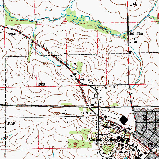 Topographic Map of The Church of Jesus Christ of Latter Day Saints, IA