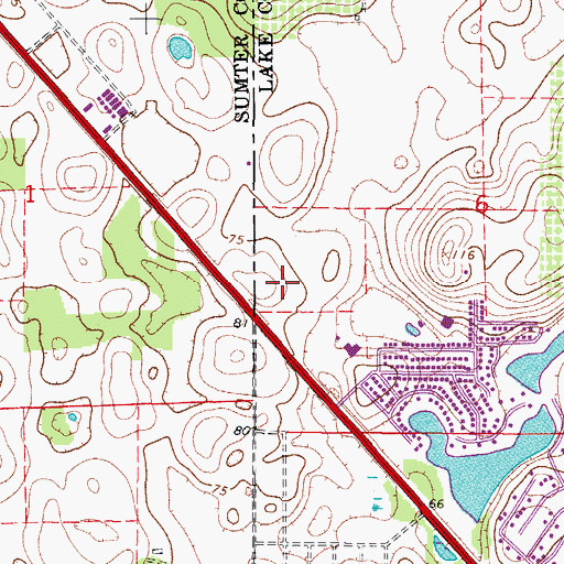 Topographic Map of Saint Timothy Catholic Church, FL