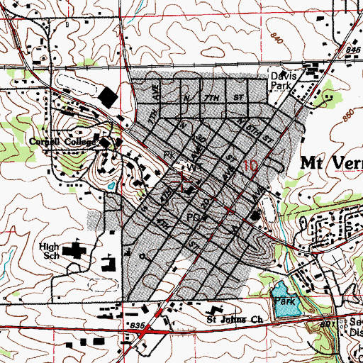 Topographic Map of Seeds of Faith Lutheran Church, IA