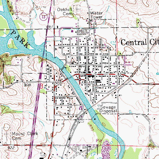 Topographic Map of Wapsi Family Medical Center, IA