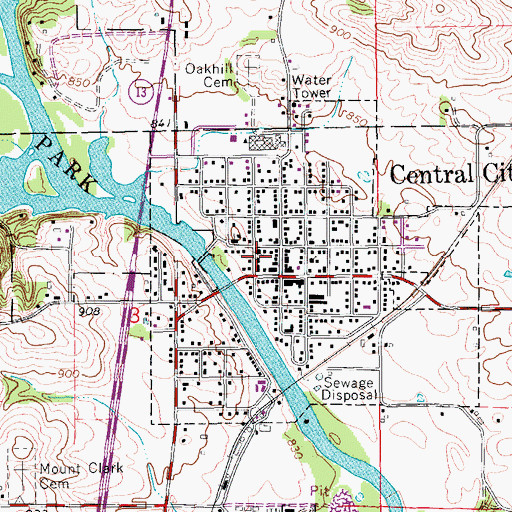 Topographic Map of Saint Stephen's Catholic Church, IA