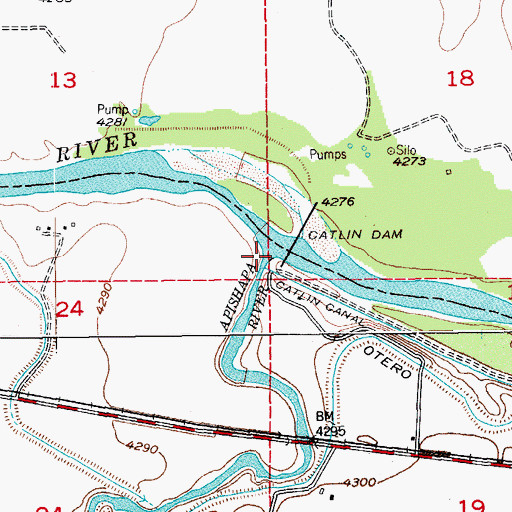 Topographic Map of Apishapa River, CO