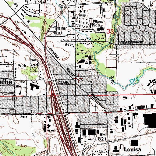 Topographic Map of Hiawatha Oak Brook Court, IA