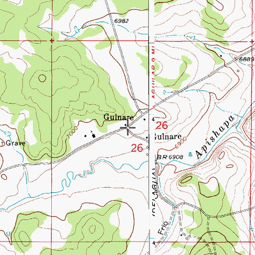 Topographic Map of Gulnare, CO