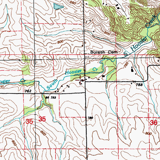 Topographic Map of First Presbyterian Church, IA