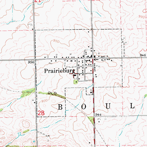 Topographic Map of Saint Joseph Church, IA