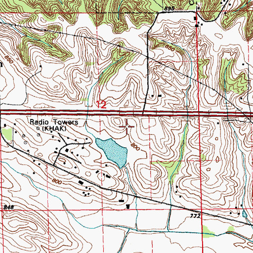 Topographic Map of Williams Cemetery, IA