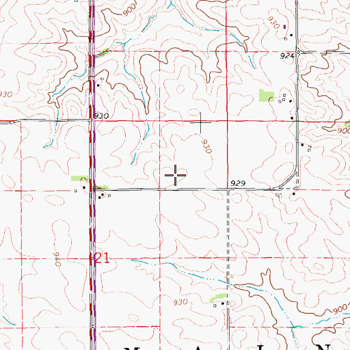 Topographic Map of Wassmer Landing Strip (historical), IA