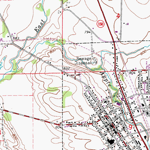 Topographic Map of John Osborn Historical Marker, IA