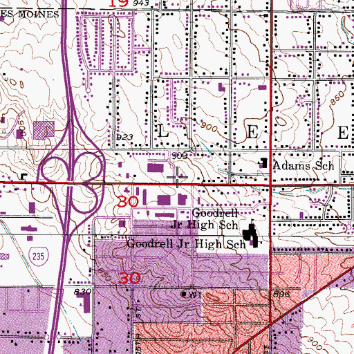 Topographic Map of Prince of Peace Lutheran Church, IA