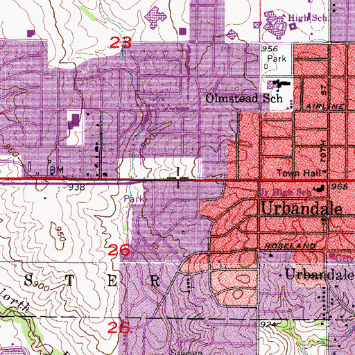 Topographic Map of Covenant Church of Urbandale, IA