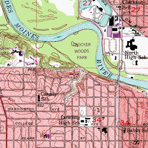 Topographic Map of Berean Church of Christ, IA