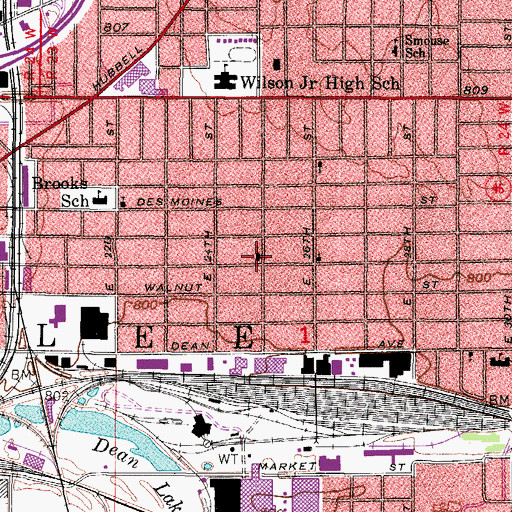 Topographic Map of Grant Park Christian Church, IA