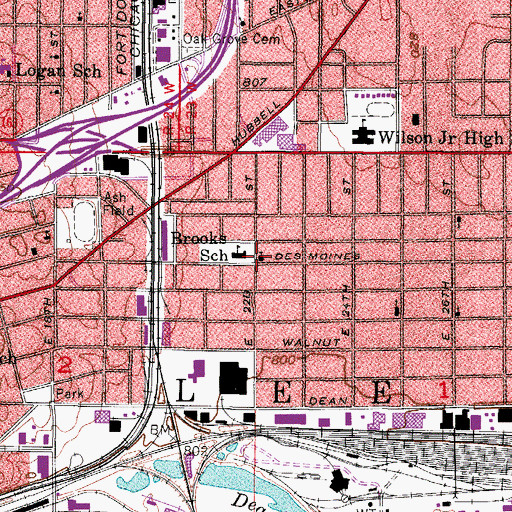 Topographic Map of Galilee Baptist Church, IA
