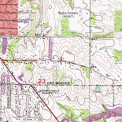 Topographic Map of The Church of Jesus Christ of Latter Day Saints, IA