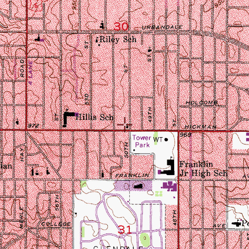 Topographic Map of Christian Reformed Church, IA