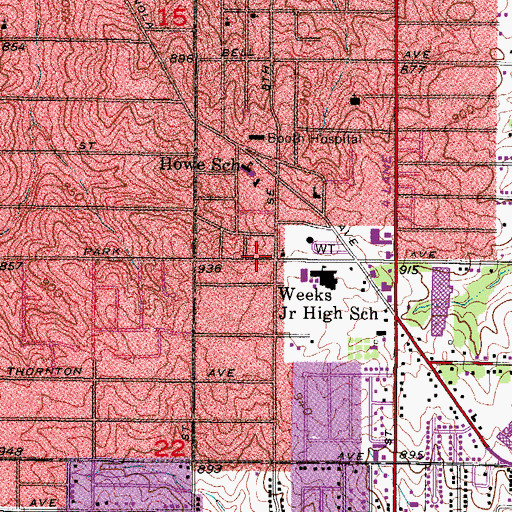 Topographic Map of Watlao Buddhavath, IA