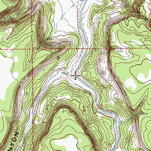 Topographic Map of Bachicha Creek, CO