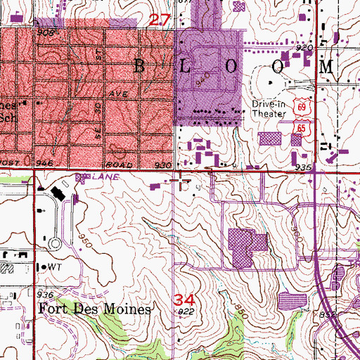 Topographic Map of Christ Lutheran Church, IA