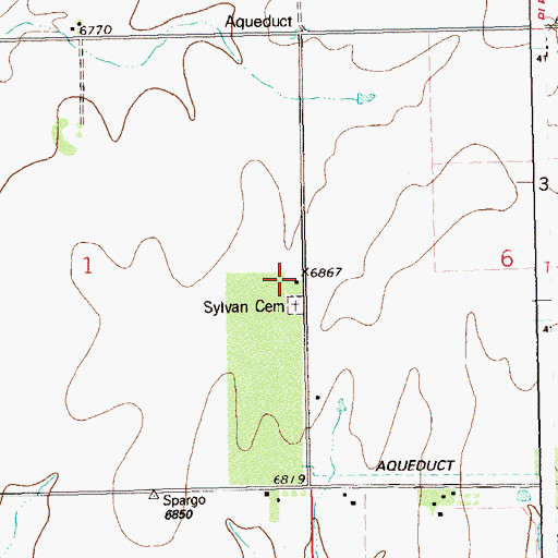 Topographic Map of Rainbelt Grange Hall, CO
