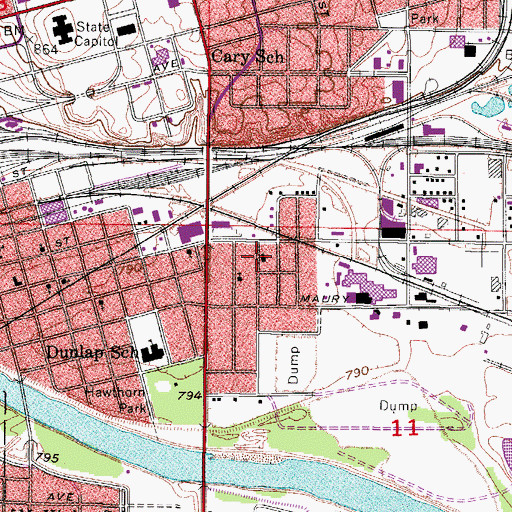 Topographic Map of King of Kings Church, IA