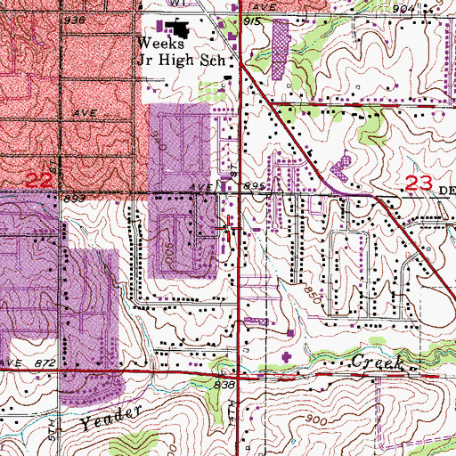 Topographic Map of Bible Missionary Church, IA