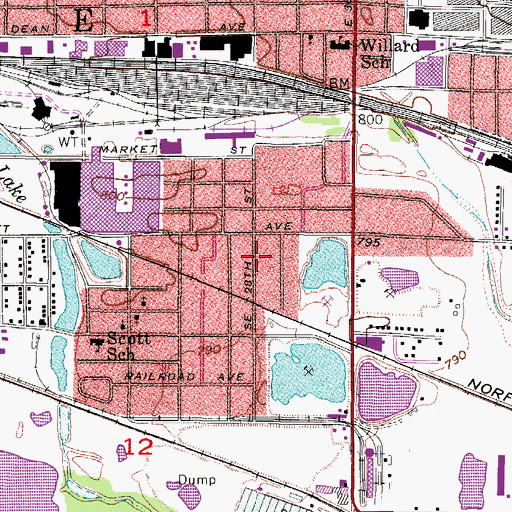Topographic Map of Believers Worship Church, IA