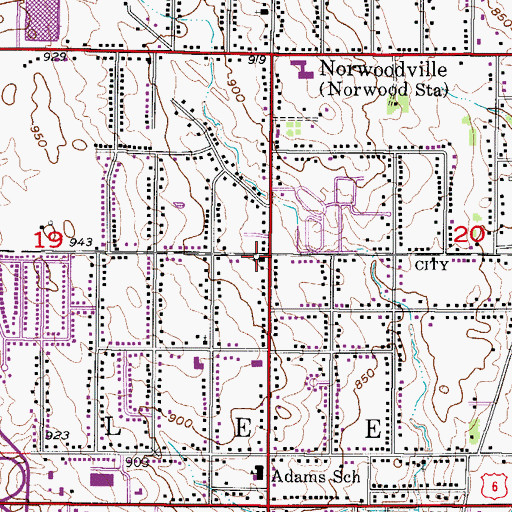 Topographic Map of Cornerstone Pentecostal Church, IA