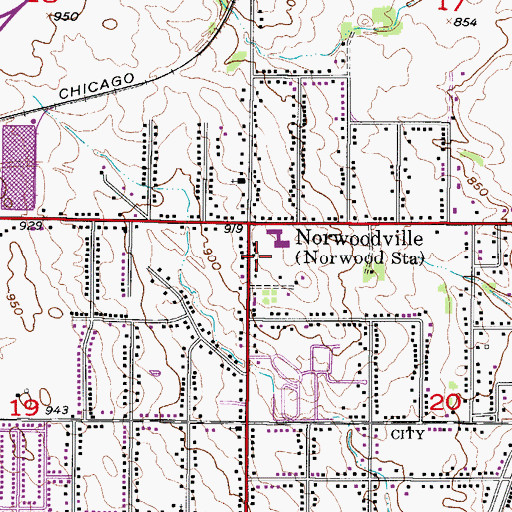 Topographic Map of Lighthouse Church, IA