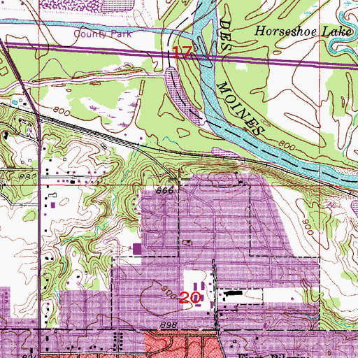 Topographic Map of Grace Reformed Presbyterian Church, IA