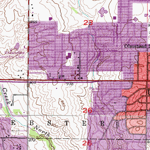 Topographic Map of First Free Methodist Church, IA
