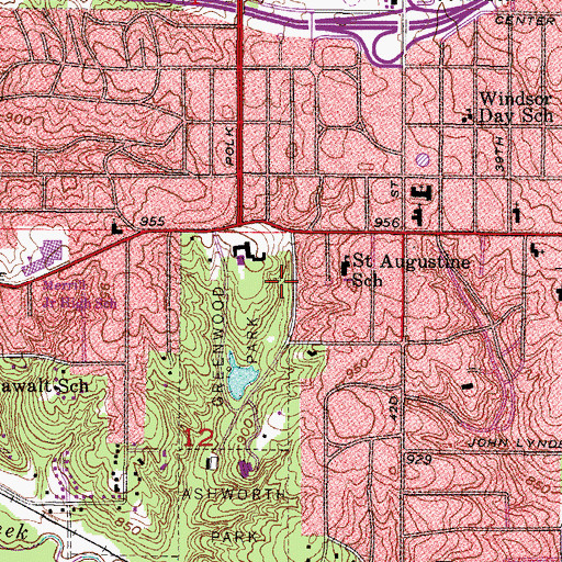 Topographic Map of Science Center of Iowa, IA