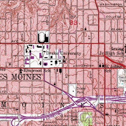 Topographic Map of Small Business Development Center, IA