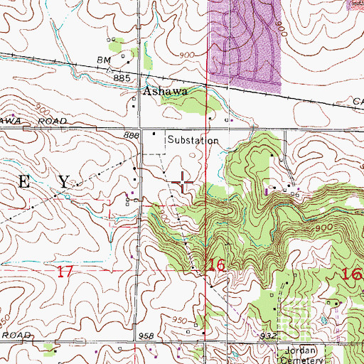 Topographic Map of West Des Moines Police Department, IA