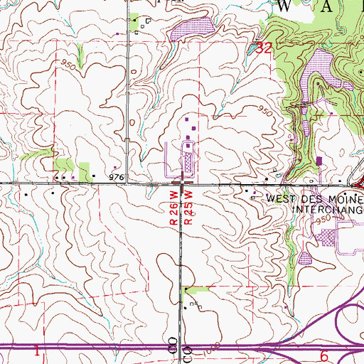 Topographic Map of Children's Hospital Physicians Center, IA