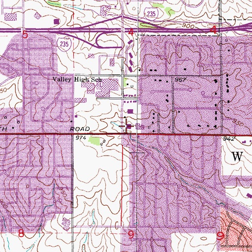 Topographic Map of Methodist Lutheran Physicians Center, IA