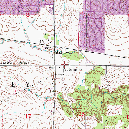 Topographic Map of Beautiful Savior Lutheran Church, IA